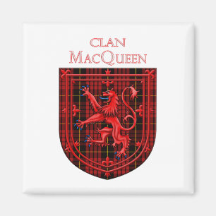 Imán MacQueen Tartan Scottish Plaid Lion Rampant