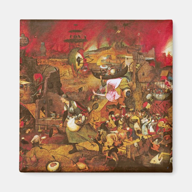 Imán Mad Meg (Grasa Desolada), Pieter Bruegel (Frente)