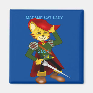 Imán Madame Cat Lady 2024 para el presidente Thunder_Co