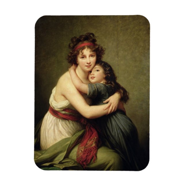 Imán Madame Vigee-Lebrun y su hija (Vertical)