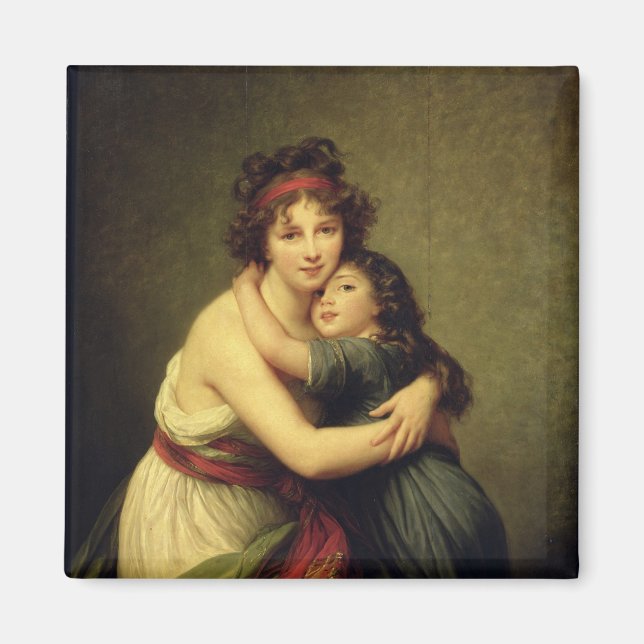 Imán Madame Vigee-Lebrun y su hija (Frente)