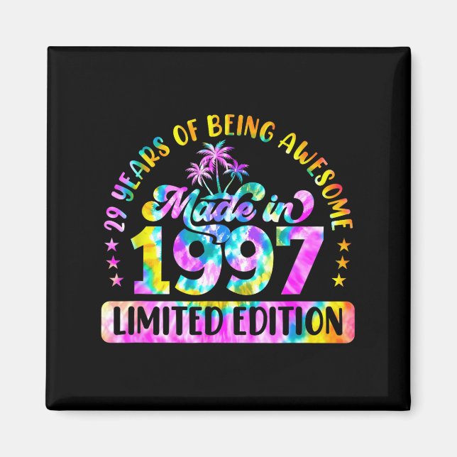 Imán Made In 1997 Limited Edition 29 Birthday 29 Year O (Frente)