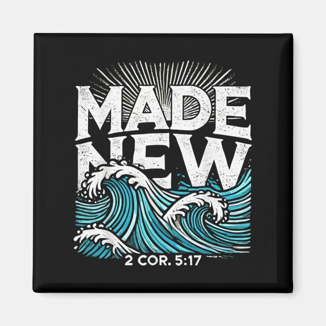 Imán Made New Baptized Baptism  (Frente)