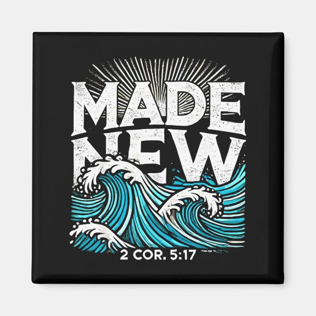 Imán Made New Baptized Baptism  (Frente)