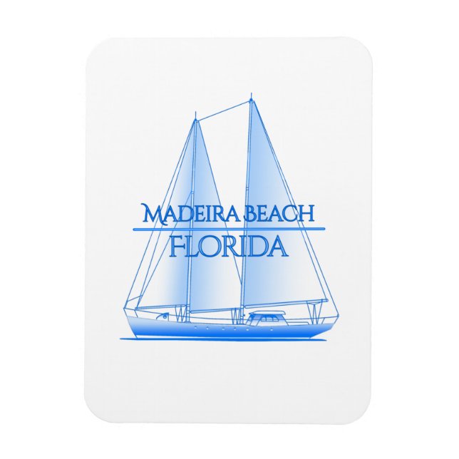 Imán Madeira Beach Sailor Náutico Costero (Vertical)