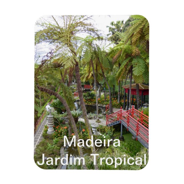 Imán Madeira - Jardim Tropical (Vertical)