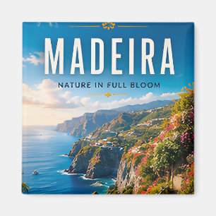 Imán 🌸 Madeira Portugal Acantilado Costero Decoración 
