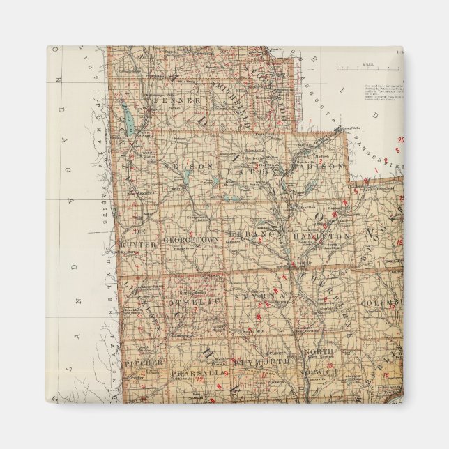 Imán Madison, Chenango, condados Broome (Frente)