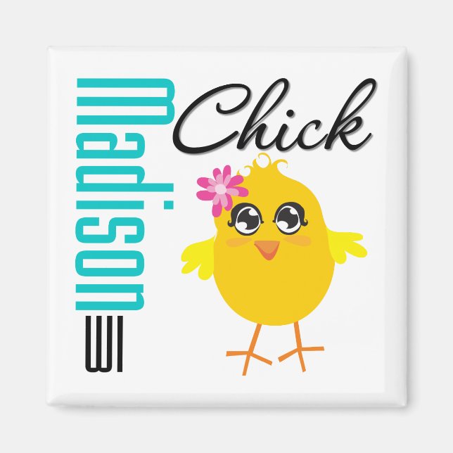 Imán Madison WI Chick (Frente)