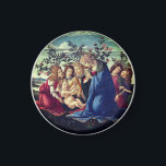 Imán Madonna adorando al niño con cinco ángeles<br><div class="desc">Madonna Adorando al niño con cinco ángeles. Pintura de Sandro Botticelli (años 1480).</div>