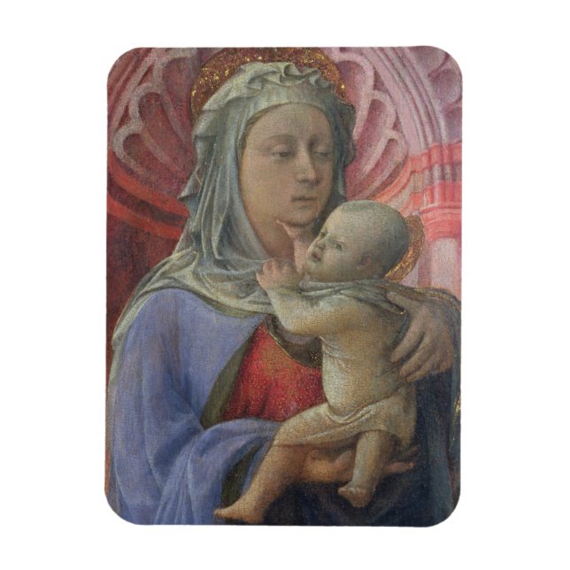 Imán Madonna and Child, c.1430 (temperatura en el panel (Vertical)