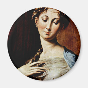 Imán Madonna Con El Cuello Largo Por Parmigianino