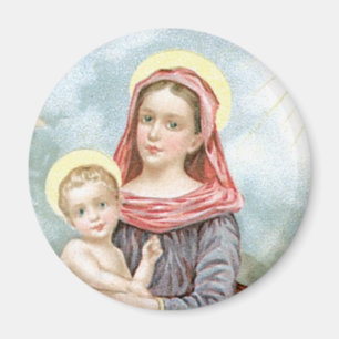 Imán Madonna con el niño de Cristo