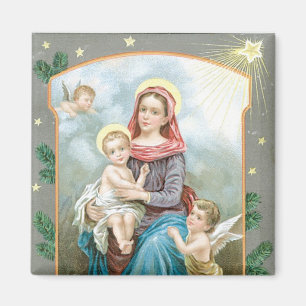 Imán Madonna con el niño de Cristo