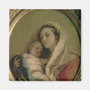 Imán Madonna con el niño durmiente, 1780s