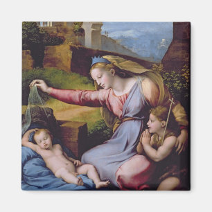 Imán Madonna de la diadema azul o Madonna de t