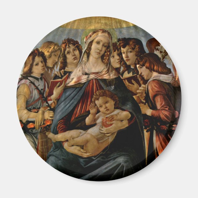 Imán Madonna de la granada - Botticelli (Frente)