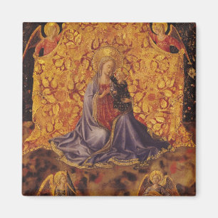 Imán Madonna de la humildad con el niño y los ángeles