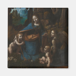 Imán Madonna de las Rocas"Virgen María, niño Jesús, Jua
