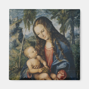 Imán Madonna debajo del árbol de abeto, c.1510