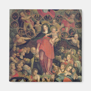 Imán Madonna del rosario, c.1569 (aceite en lona)