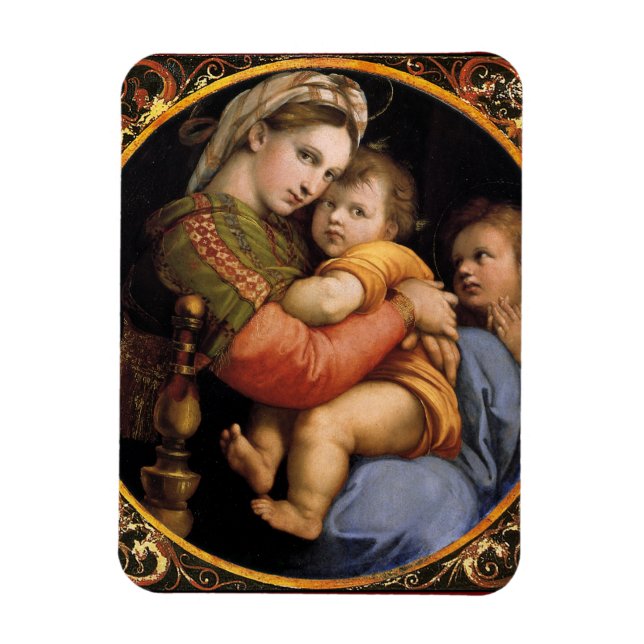 Imán Madonna della sedia Flexible MAGNET de Raphael (Vertical)
