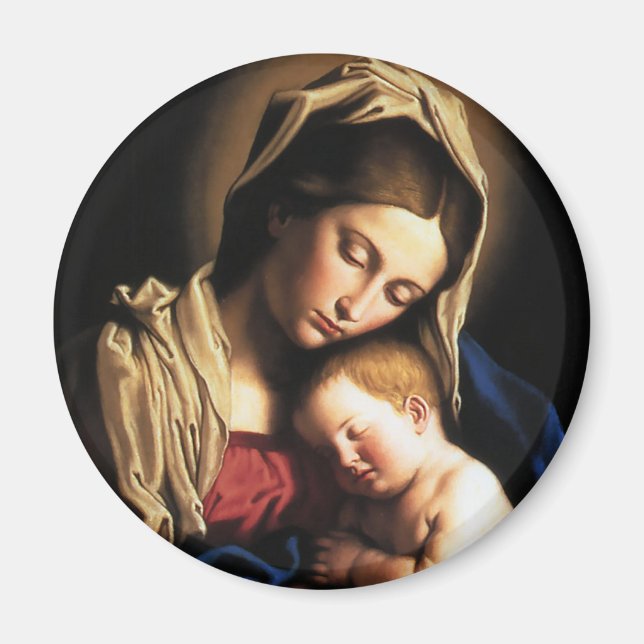 IMÁN MADONNA E HIJO (Frente)