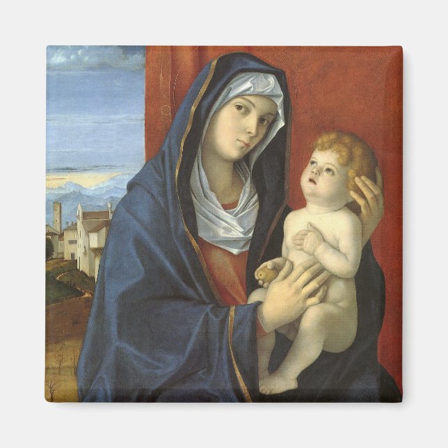 Imán Madonna e hijo de Giovanni Bellini (Frente)