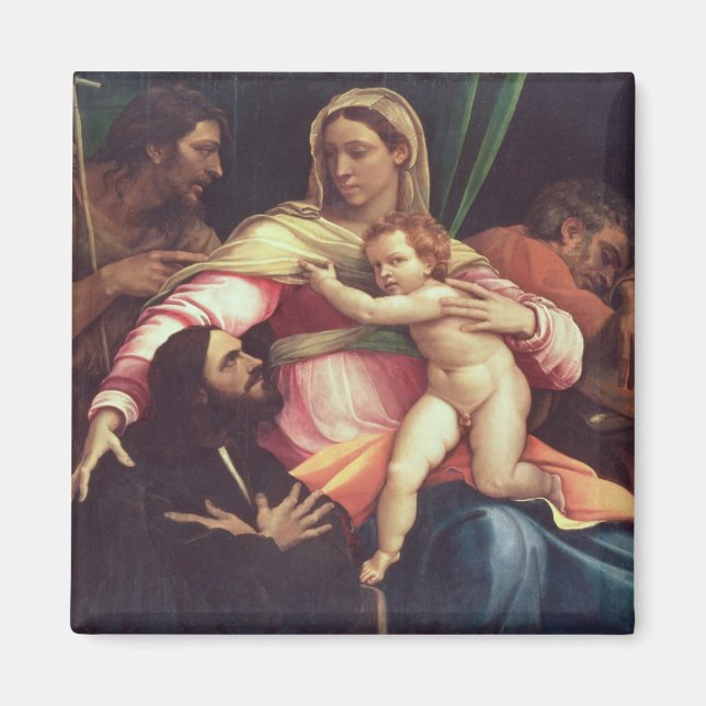Imán Madonna e niño 3 (Frente)