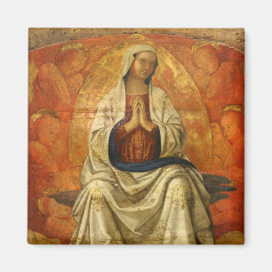 Imán Madonna en Gloria (Virgen María Enstronada)