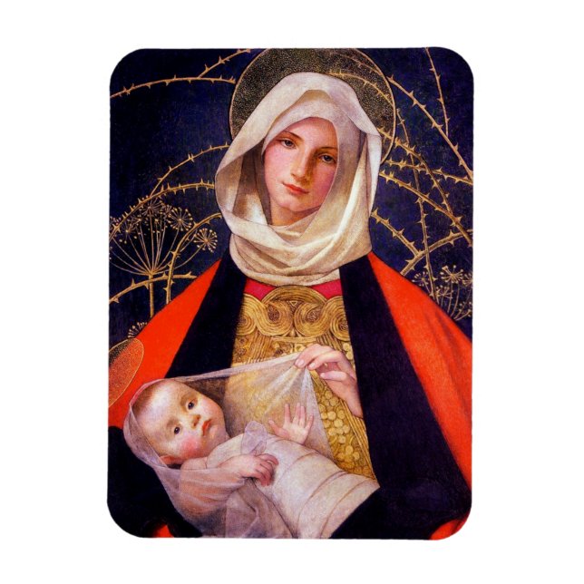 Imán Madonna Holding Child (Vertical)