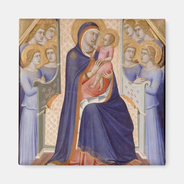 Imán Madonna in Glory, c.1315 (temperatura sobre el pan (Frente)