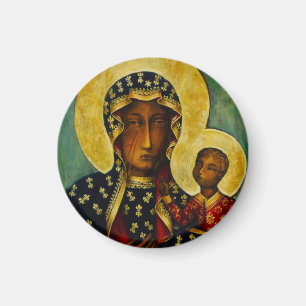 Imán Madonna negra de Częstochowa
