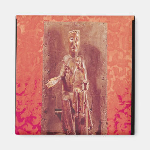 Imán Madonna negro, escuela catalana, siglo XI