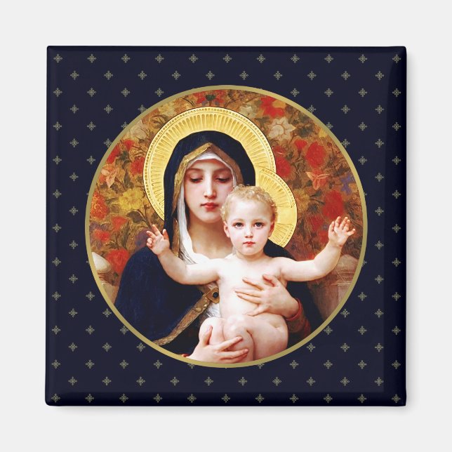Imán Madonna por W. Bouguereau. Magnates de regalo para (Frente)