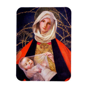 Imán Madonna que detiene al niño