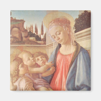 Imán Madonna y dos ángeles de Botticelli