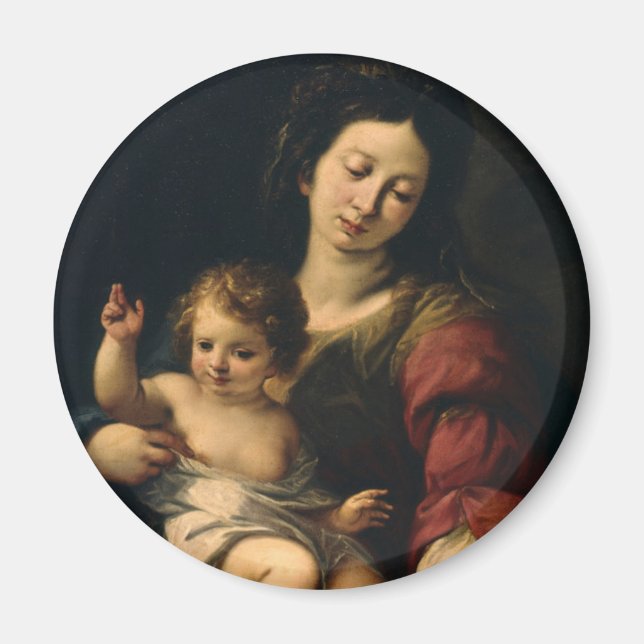 Imán Madonna y el niño (Frente)