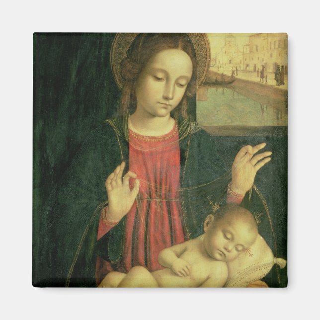 Imán Madonna y el niño (Frente)