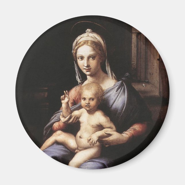 Imán Madonna y el niño (Frente)
