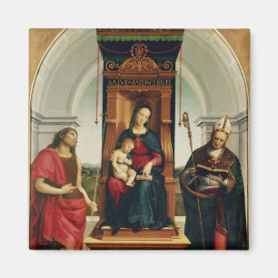 Imán Madonna y el niño