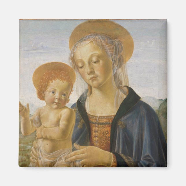 Imán Madonna y el niño, alrededor de 1470 (Frente)