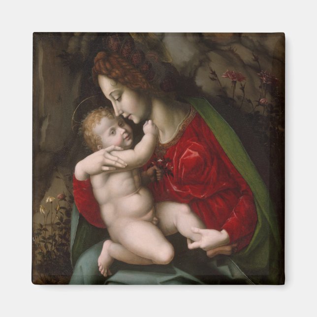 Imán Madonna y el niño, alrededor de 1520 (Frente)