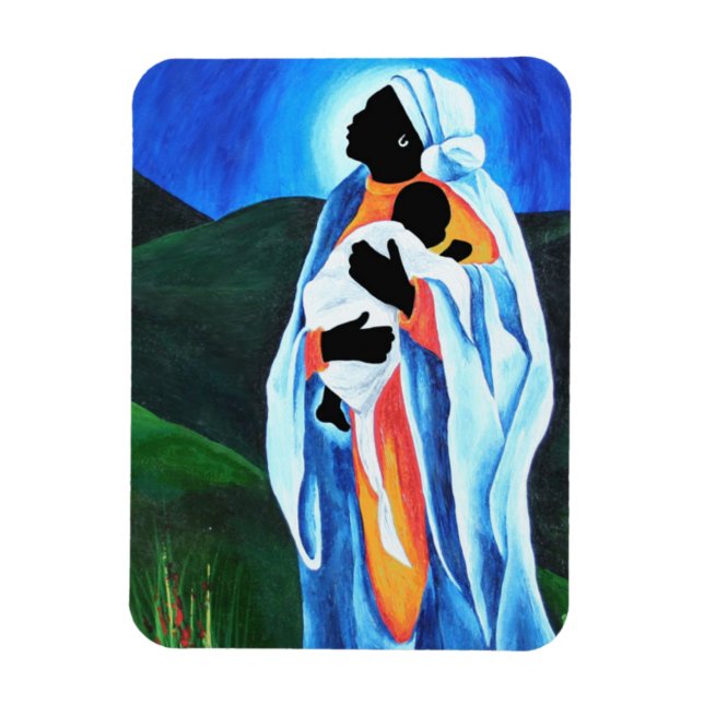 Imán Madonna y el niño - Esperanza para el mundo 2008 (Vertical)