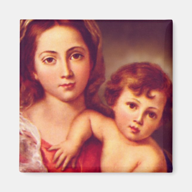 Imán Madonna y niño (Frente)