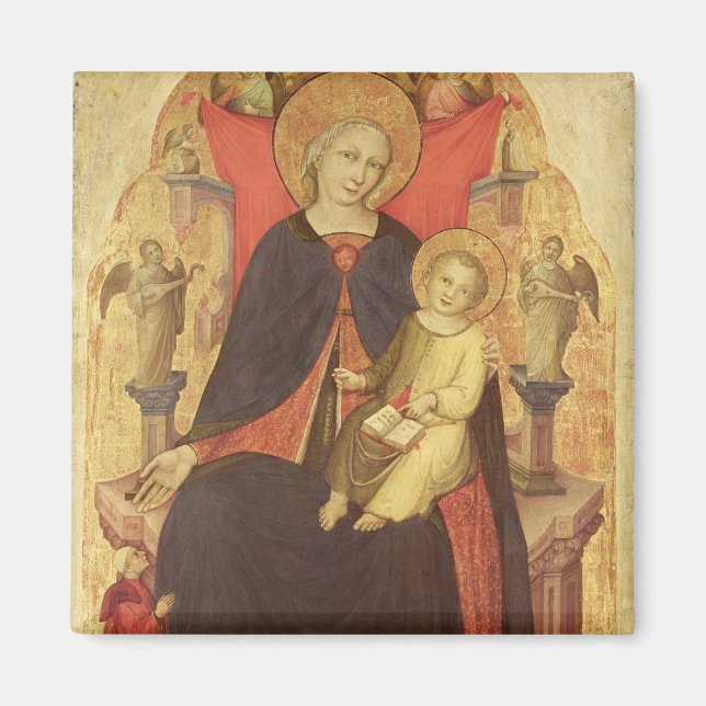 Imán Madonna y niño al frente del donante Vulciano (Frente)