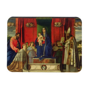 Imán Madonna y niño (Altarpiece de Barbarigo) 1488