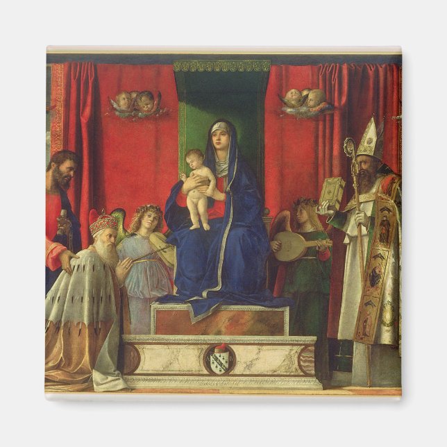 Imán Madonna y niño (Barbarigo Altarpiece) 1488 (Frente)