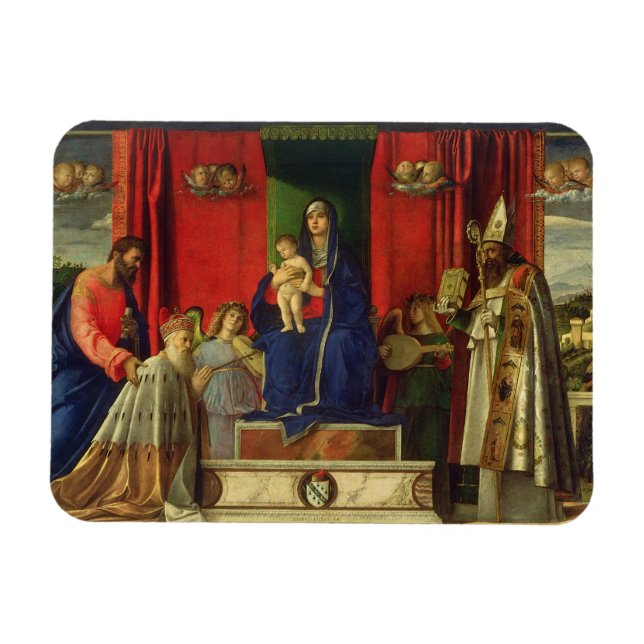 Imán Madonna y niño (Barbarigo Altarpiece) 1488 (Horizontal)