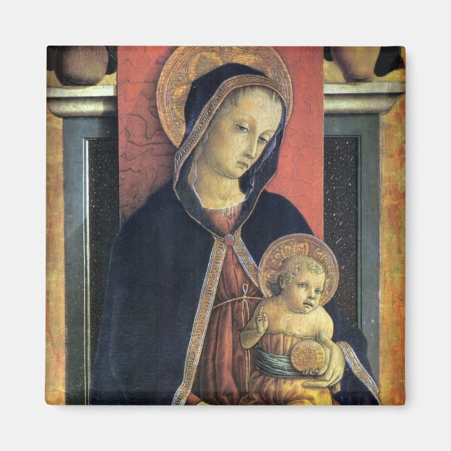 Imán Madonna y niño - Carlo Crivelli - c1468 (Frente)